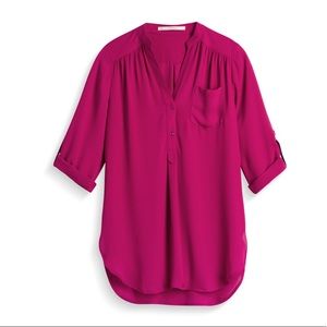 41 Hawthorn Colibri Solid Tab Sleeve Blouse